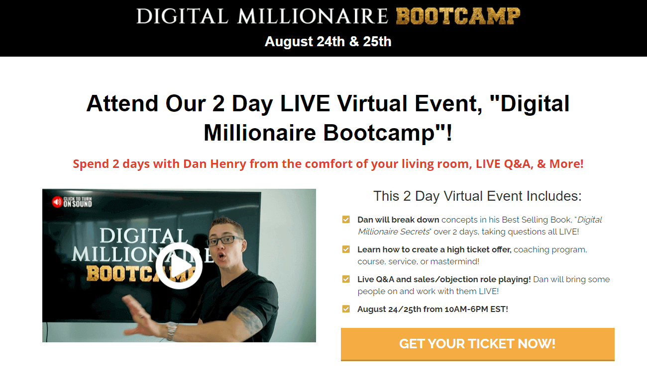 is dan henry a scam digital millionaire bootcamp