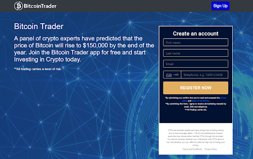 Bitcoin Trader Review Create an account with Bitcoin Trader