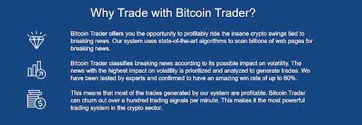 Bitcoin Trader Review Sales page Why Trade with Bitcoin Trader