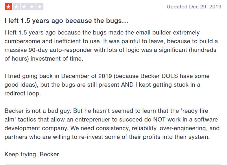 market hero bugs becker complaint
