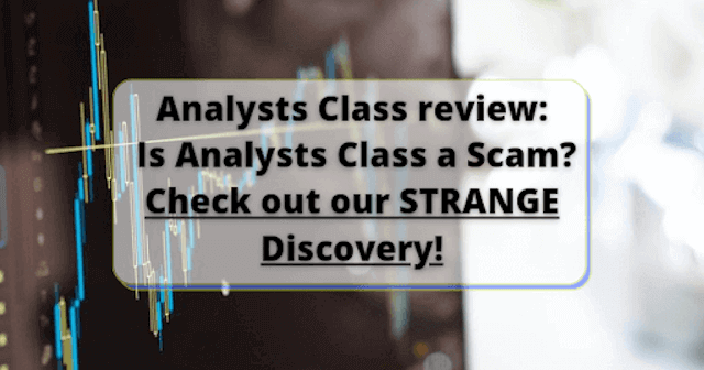 Analysts Class review Is Analysts Class a Scam