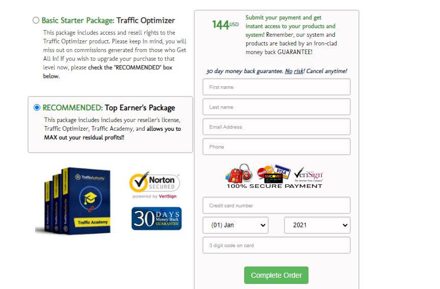 Is Traffic Authority a scam traffic optimizer checkout upsell