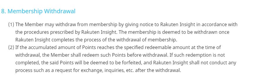 What is Rakuten Insight About membership withdrawal