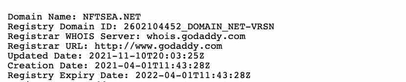what is nftsea domain details