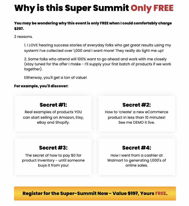Is Low Hanging System A Scam super summit jumpstart free