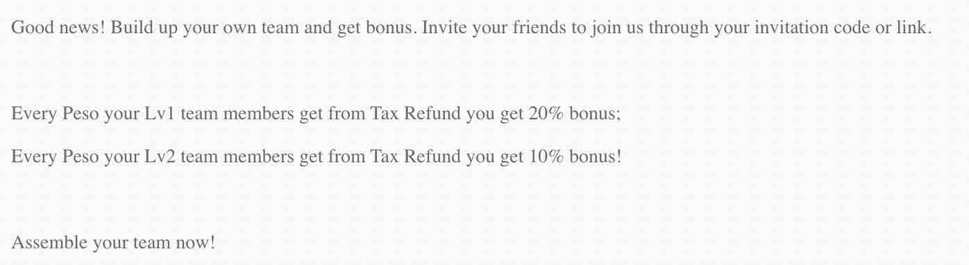 Intime Tax Refund level bonus