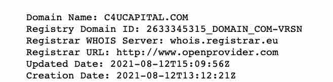 What is c4u capital domain backlinks