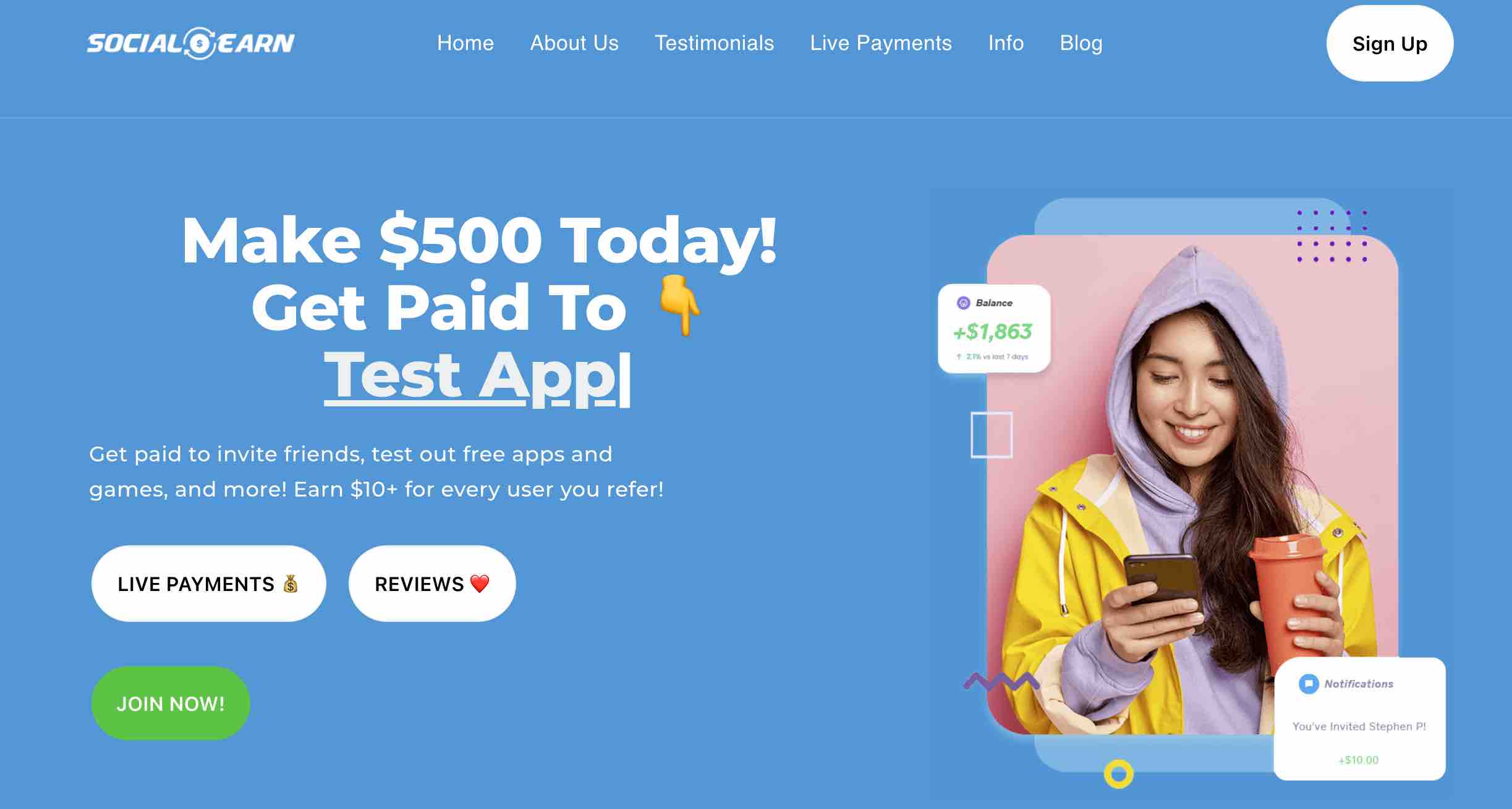 is socialearn a scam review homepage