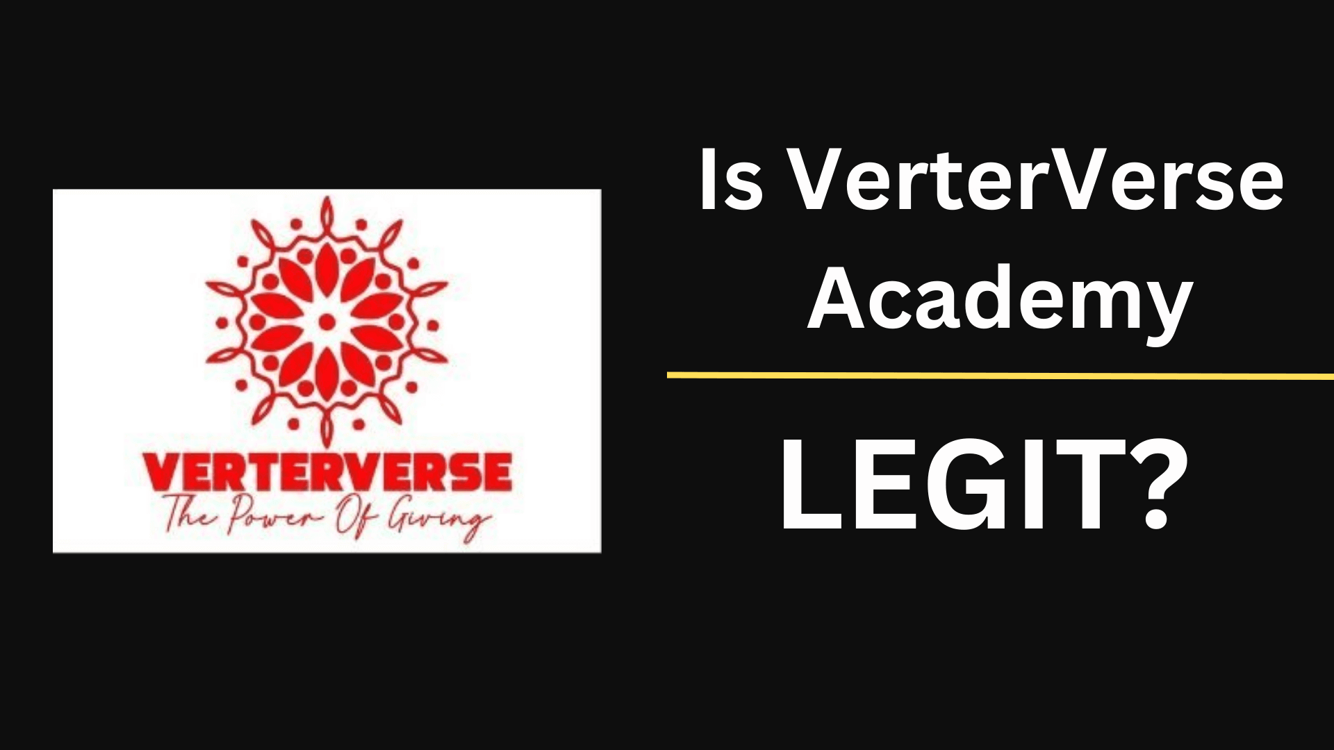 is VerterVerse Academy Legit