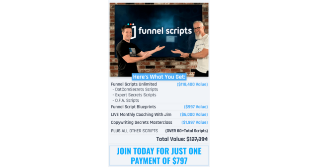 is funnel scripts a scam costs