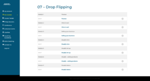 Drop Flipping Aspiring Entrepreneurs Members Area
