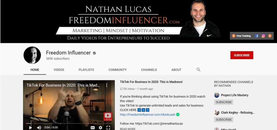 Nathan-Lucas-Freedom-Influencer youtube